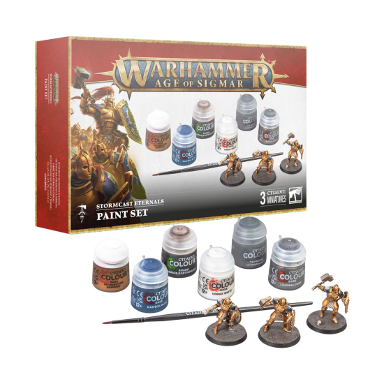 WARHAMMER AGE OF SIGMAR STORMCAST ETERNALS + PAINT SET